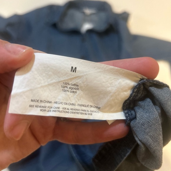 NWT - Nine West 100% Cotton Brentwood Shirtdress - Sz Medium - Picture 9 of 9